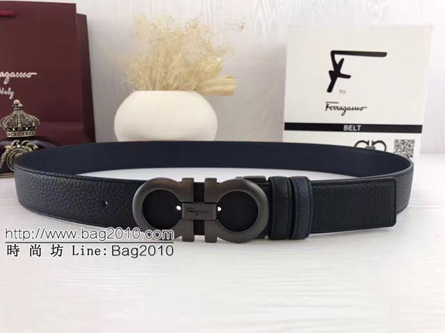 菲拉格慕男士皮帶 Ferragamo雙面牛皮爆款腰帶  jjp2223